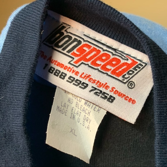 Ringer Style Tshirt Size XL Junior NEW 50%\50% Poly Cotton Dixie Dragstrip - Picture 5 of 5